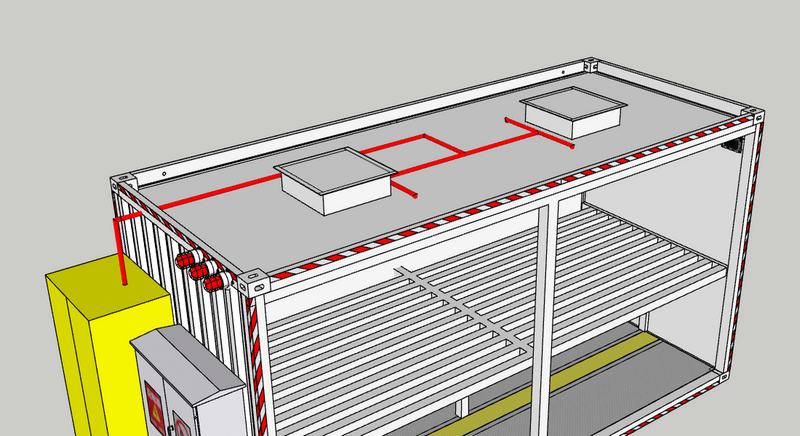 防爆集裝箱圖紙設計